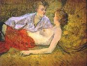 Henri de toulouse-lautrec The Two Girlfriends oil painting picture wholesale